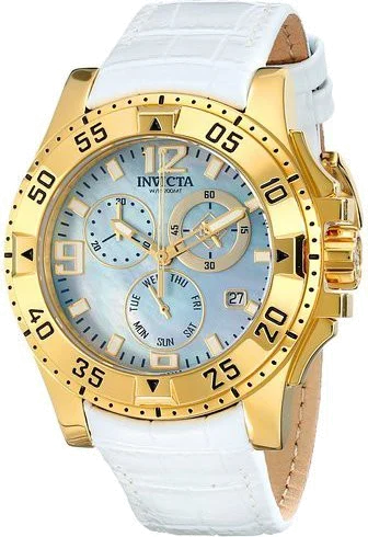 Montre Femme Invicta Excursion 16099 Bracelet en cuir blanc