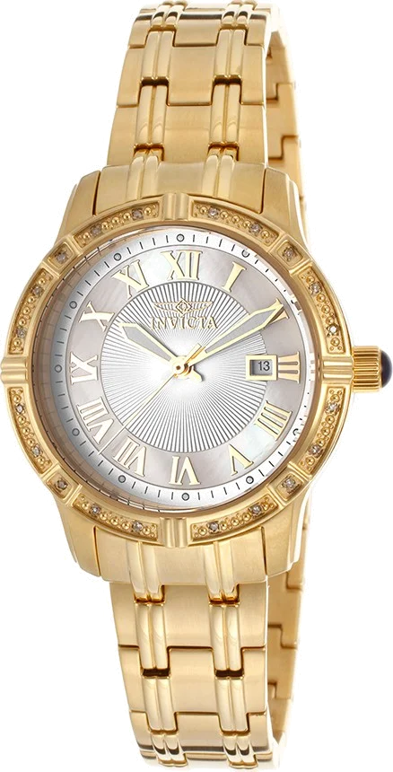 Montre Femme Invicta Angel 14995 Bracelet et chiffres romains dorés