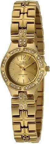 Montre Femme Invicta Wildflower 0128 acier doré jaune