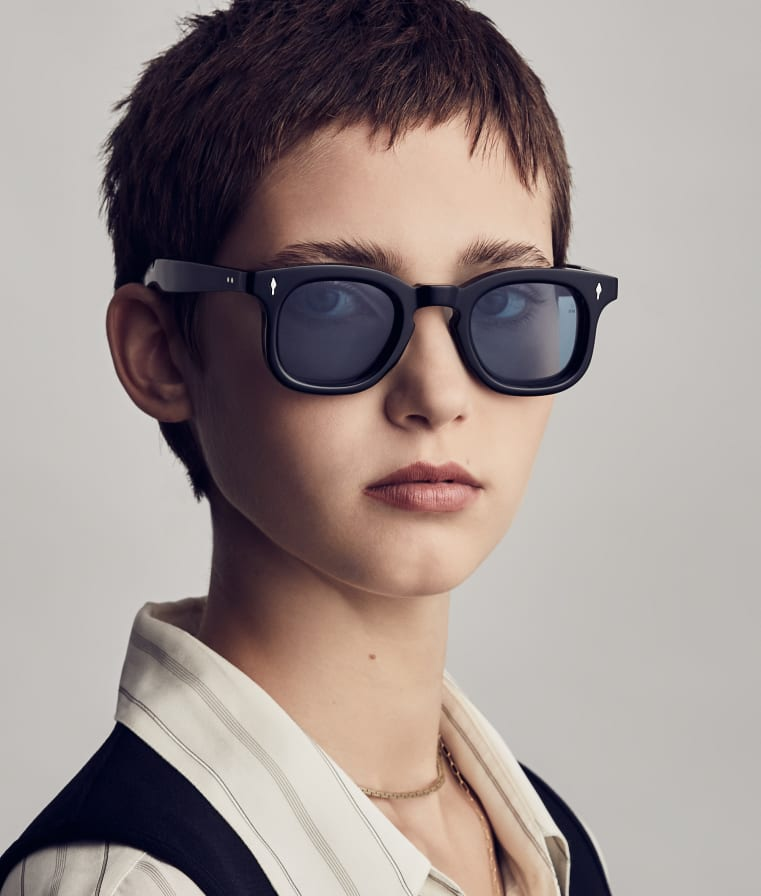 Lunettes de Soleil Jacques Marie Mage Devaux Maquina en acétate - Noir vue 2