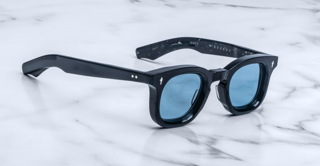 Lunettes de Soleil Jacques Marie Mage Devaux Maquina en acétate - Noir vue 4