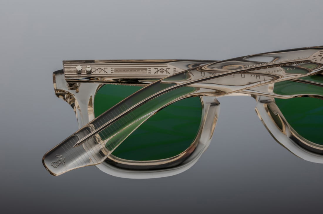 Lunettes de Soleil Jacques Marie Mage Devaux en acétate transparent - Transparent vue 3