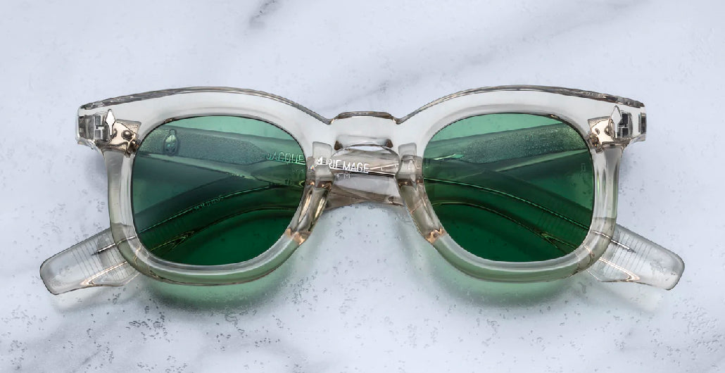Lunettes de Soleil Jacques Marie Mage Devaux en acétate transparent - Transparent vue 4