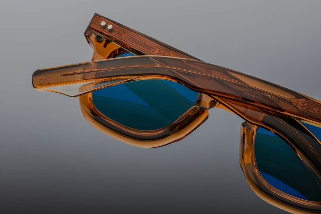 Lunettes de Soleil Jacques Marie Mage Devaux Whiskey en acétate - Havana vue 4