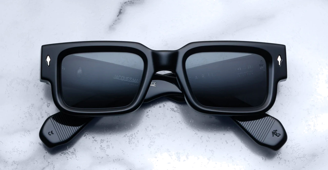 Lunettes de soleil Jacques Marie Mage ASCARI en acétate - Noir vue 3