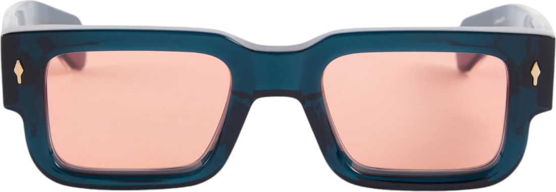 Lunettes de soleil Jacques Marie Mage ASCARI en acétate - Rose vue 3