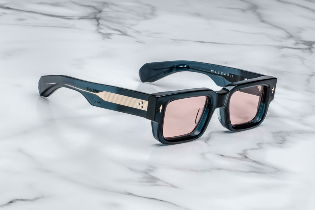 Lunettes de soleil Jacques Marie Mage ASCARI en acétate - Rose vue 4