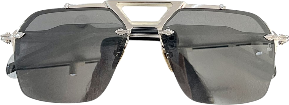 Lunettes de Soleil Jacques Marie Mage Silvertone aviator silver en aluminum magnesium - Argent vue 3