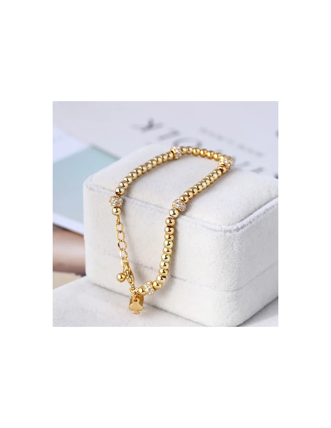 Bracelet Kate Spade New York en acier inoxydable doré vue 4