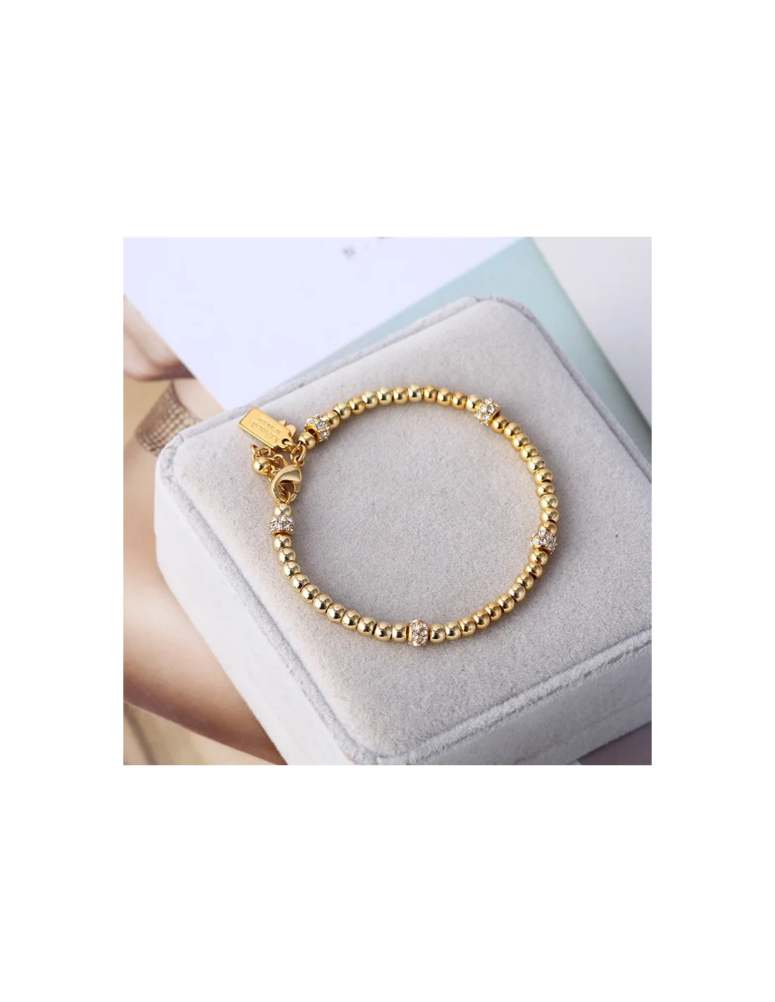 Bracelet Kate Spade New York en acier inoxydable doré vue 5