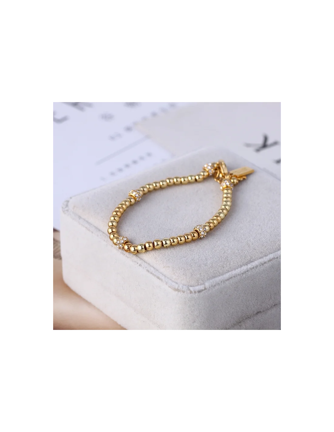 Bracelet Kate Spade New York en acier inoxydable doré vue 6