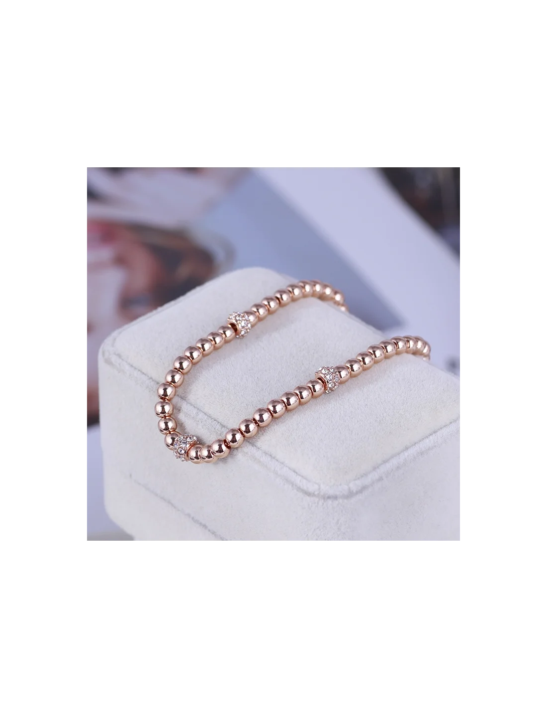 Bracelet femme Kate Spade New York en acier inoxydable or rose - Réf. 106428 vue 4