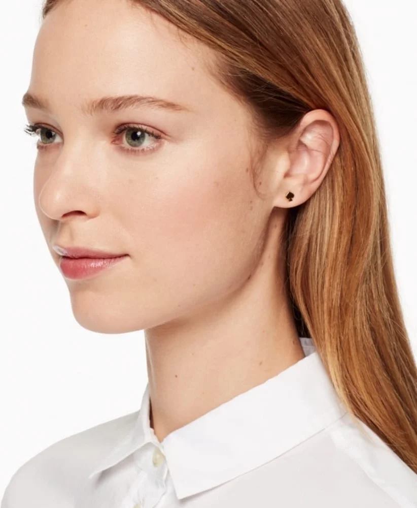 Boucles d'oreilles pour femme Kate Spade ace en acier doré or jaune - Réf. 106675 vue 5