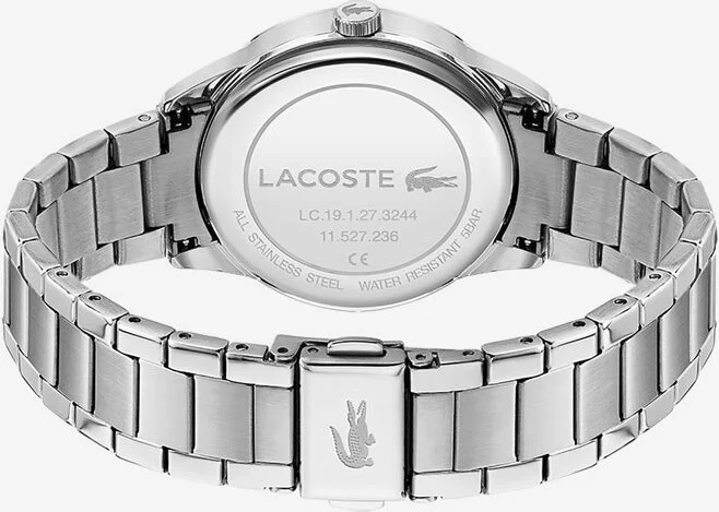 Montre Lacoste Ladycroc 2001190 pour Femme, Cadran Vert, Bracelet Acier Argenté vue 3
