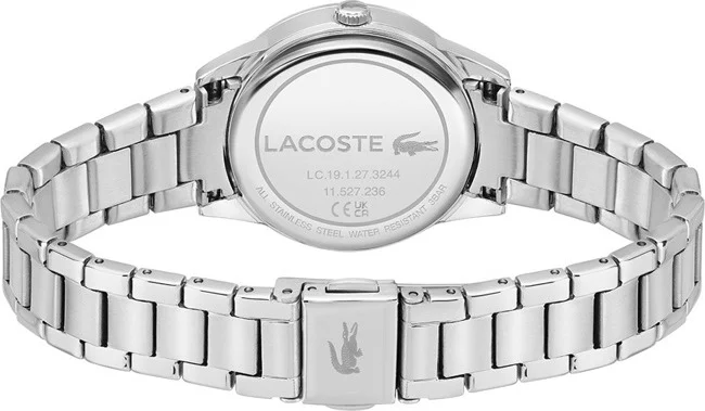 Montre Femme Lacoste Ladycroc 2001214 - Cadran nacre, bracelet acier argenté vue 3