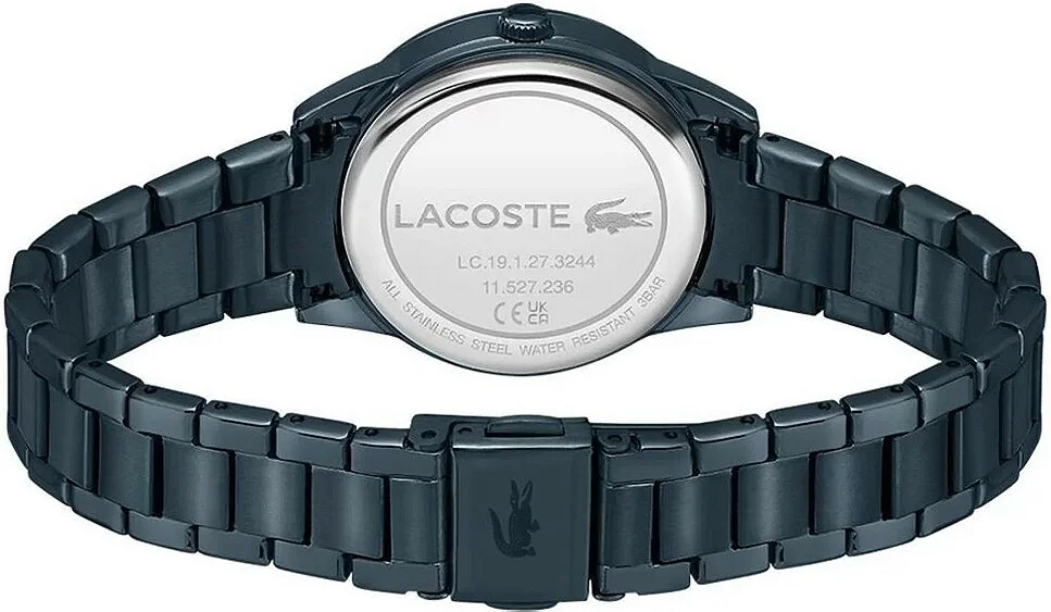 Montre Lacoste Ladycroc 2001215 pour Femme - Cadran et bracelet acier bleu nacré vue 3