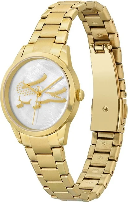 Montre Femme Lacoste Ladycroc 2001216, Boîtier et Bracelet Acier Doré, Cadran Nacré vue 2