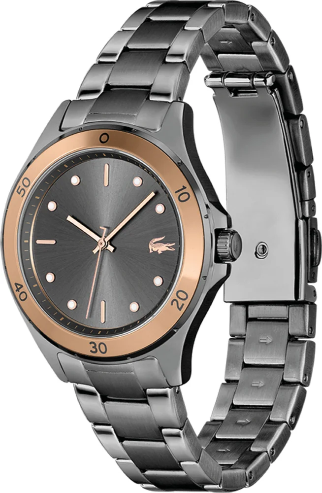 Montre Lacoste Swing 2001224 pour Femme - Cadran et bracelet acier gris vue 2