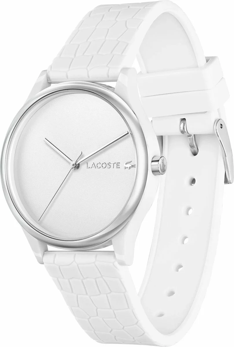 Montre Lacoste pour Femme Réf. 2001246 - Cadran et bracelet blanc silicone vue 2