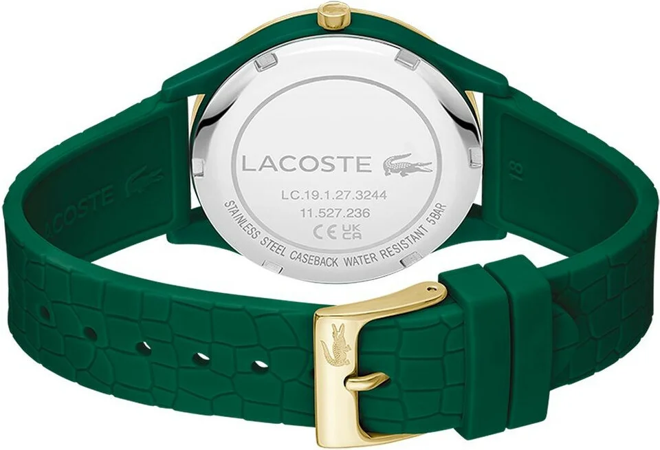 Montre Lacoste pour Femme - Réf. 2001247 - Cadran et bracelet silicone vert vue 3