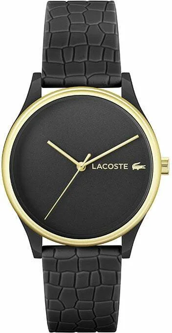 Montre Lacoste Crocodelle 2001249 pour Femme - Boîtier Bicolore, Cadran et Bracelet Noir