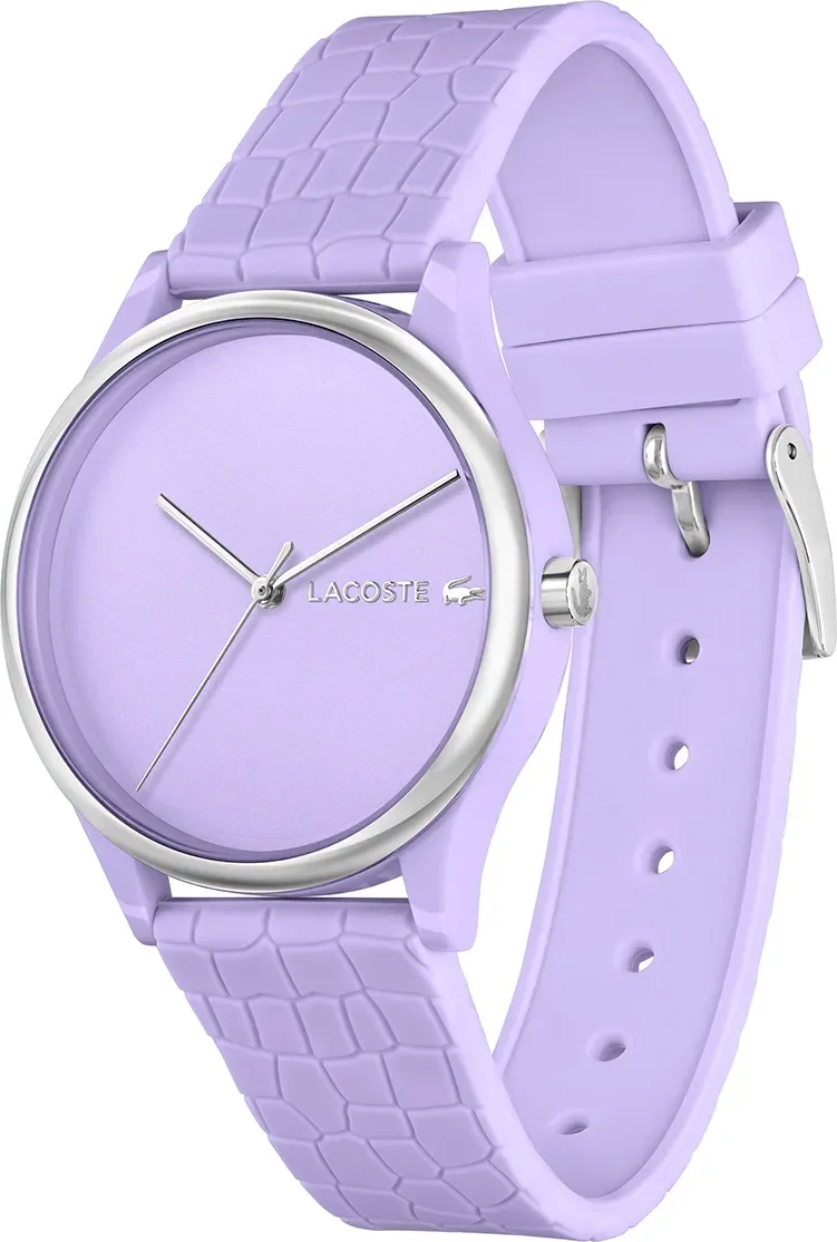 Montre Lacoste pour Femme Réf. 2001284 - Cadran et bracelet silicone lilas vue 2