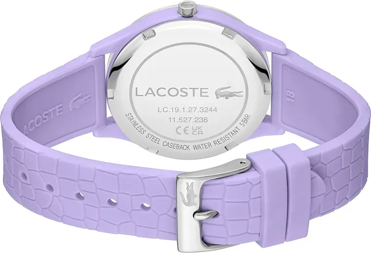 Montre Lacoste pour Femme Réf. 2001284 - Cadran et bracelet silicone lilas vue 3