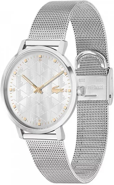 Montre Femme Lacoste Crocorigin 2001285 Cadran et Bracelet Acier Argent vue 2