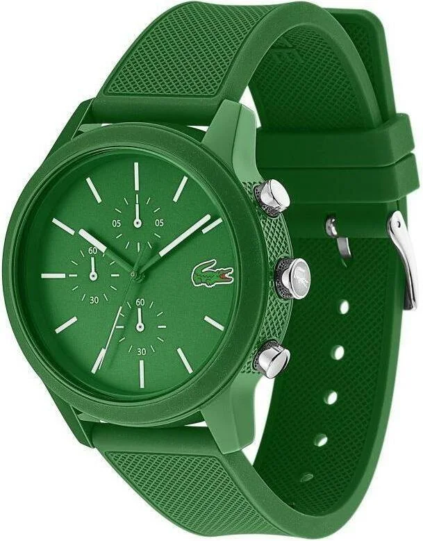 Montre Lacoste Homme 2010973 Cadran Vert Multifonctions Bracelet Silicone vue 2