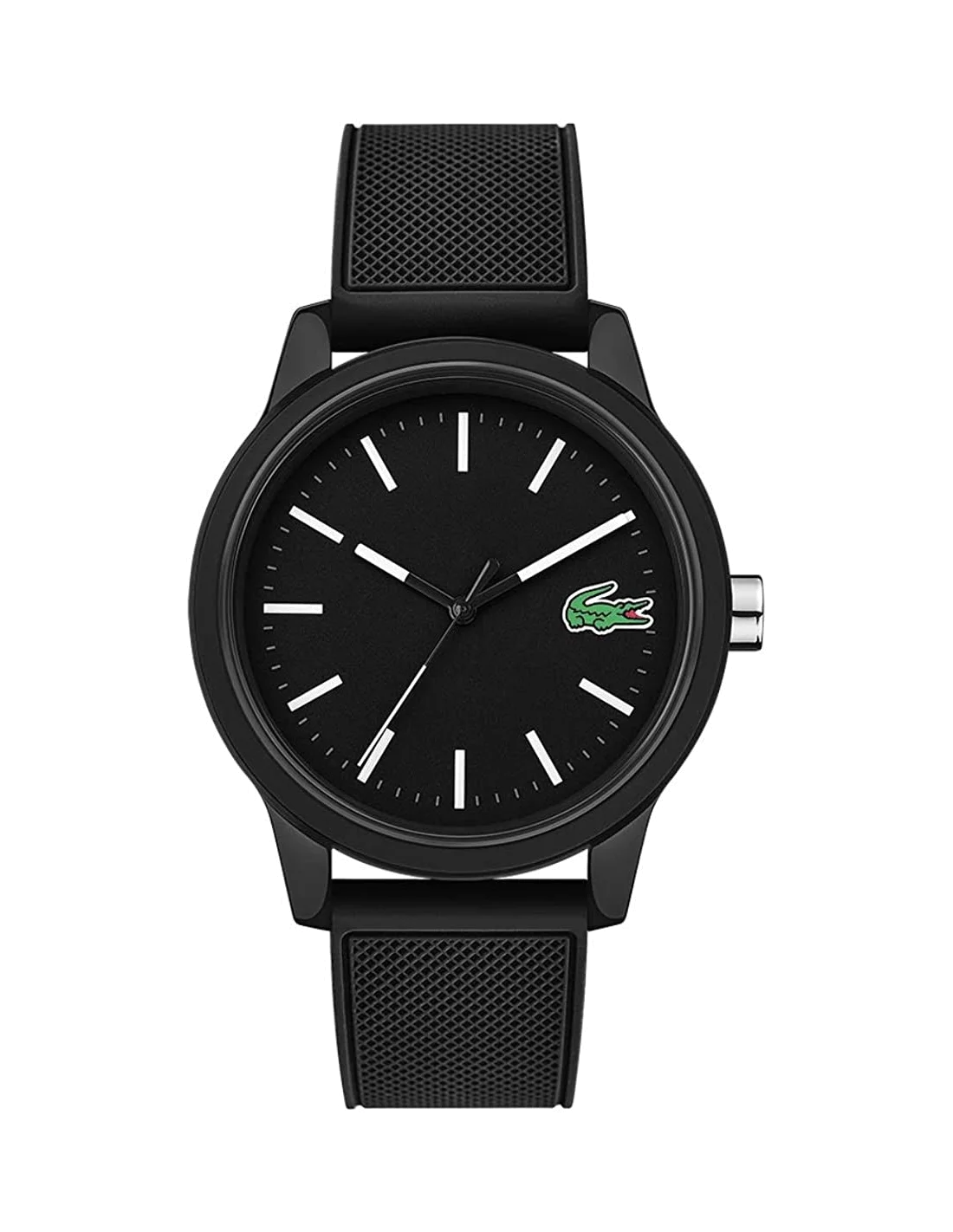 Montre Lacoste Homme 2010986 Cadran Noir Bracelet Silicone