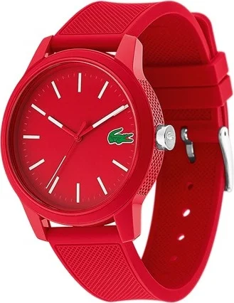 Montre Homme Lacoste 12.12 Réf. 2010988 Cadran et Bracelet Silicone Rouge vue 2