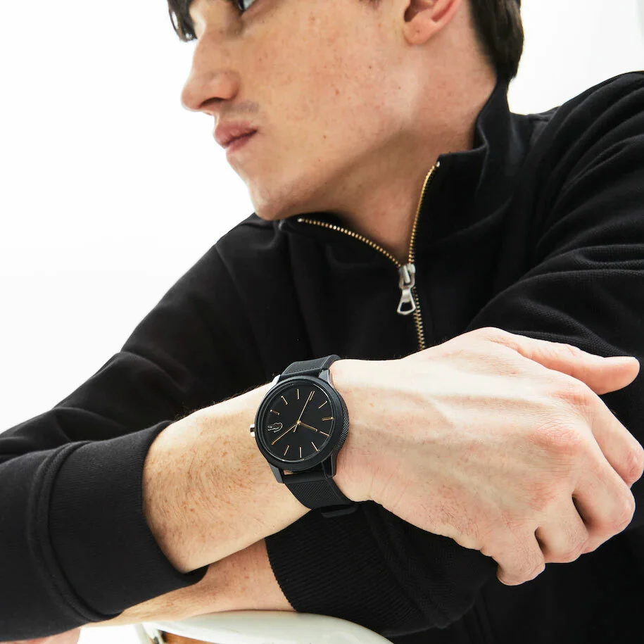 Montre Homme Lacoste 2011010 Cadran et Bracelet Noir Silicone vue 3