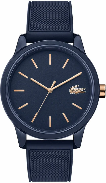 Montre Lacoste 12.12 Homme Réf. 2011011 Cadran et Bracelet Bleu Silicone