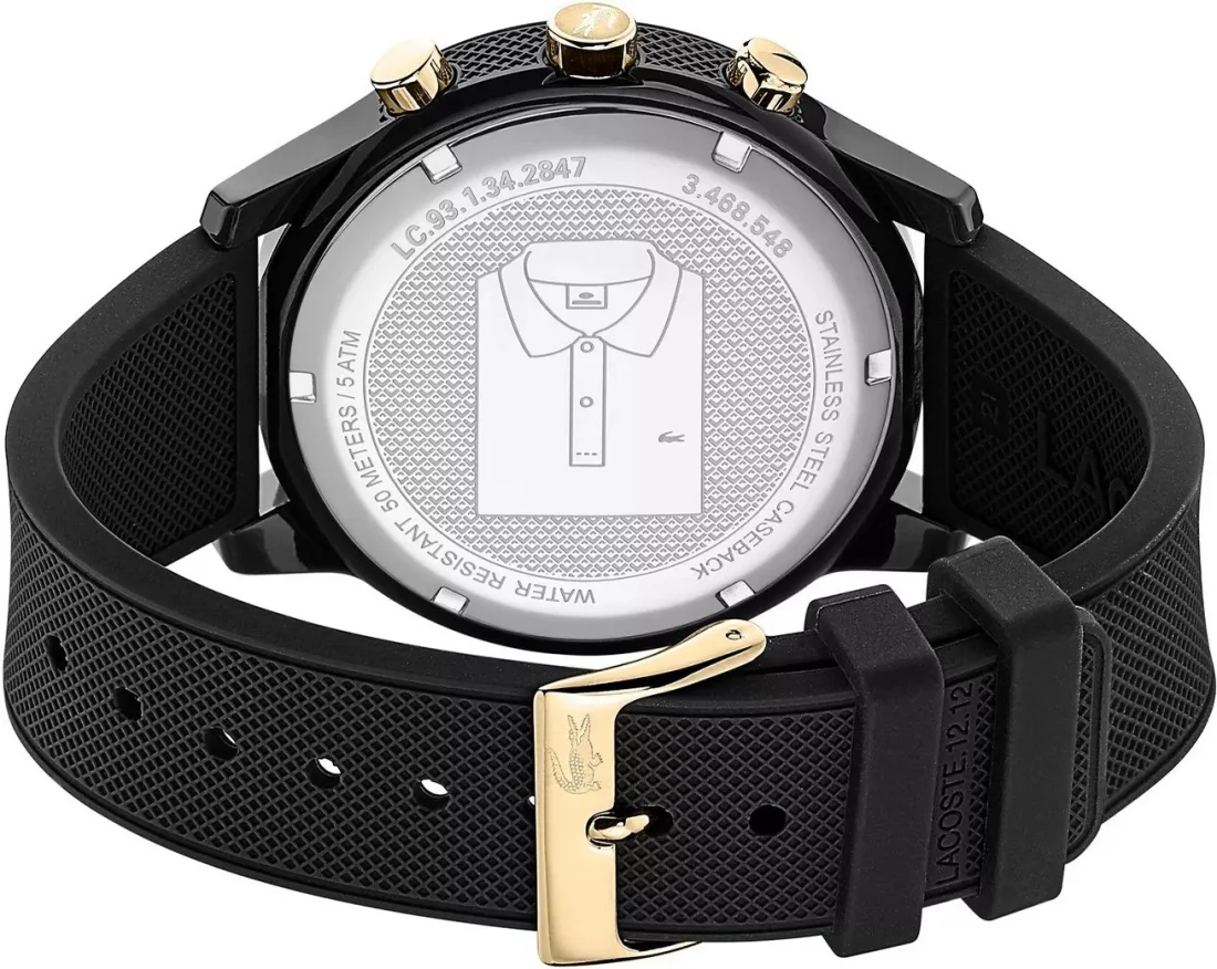 Montre Homme Lacoste 2011012 Chronographe Noir Cadran 42mm vue 3