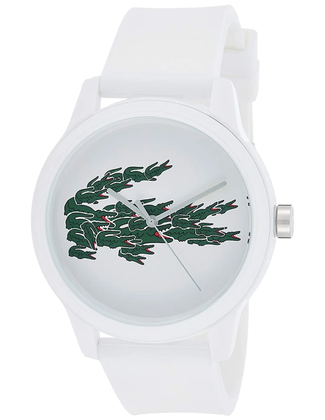 Montre Lacoste Homme 2011039 - Cadran et Bracelet Silicone Blanc - 42mm