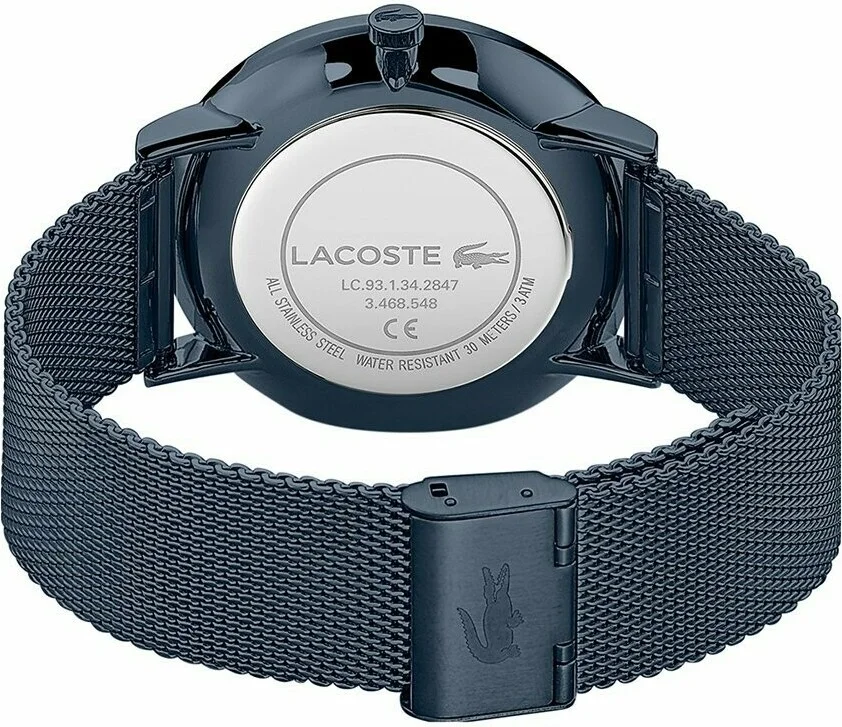 Montre Homme Lacoste 2011058 Moon Acier Bleu Maille Milanaise vue 3