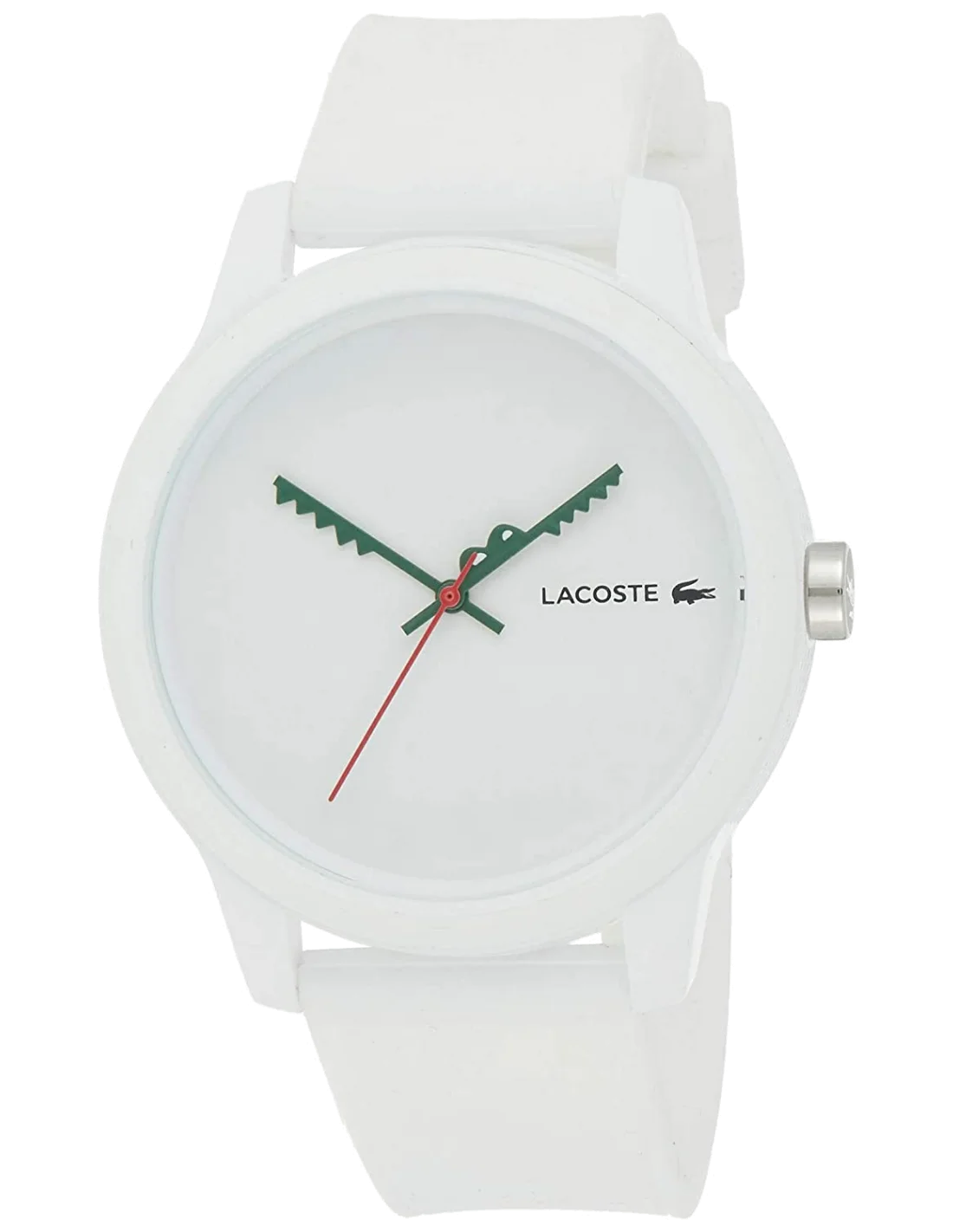 Montre Homme Lacoste Réf. 2011069 - Cadran et Bracelet Silicone Blanc