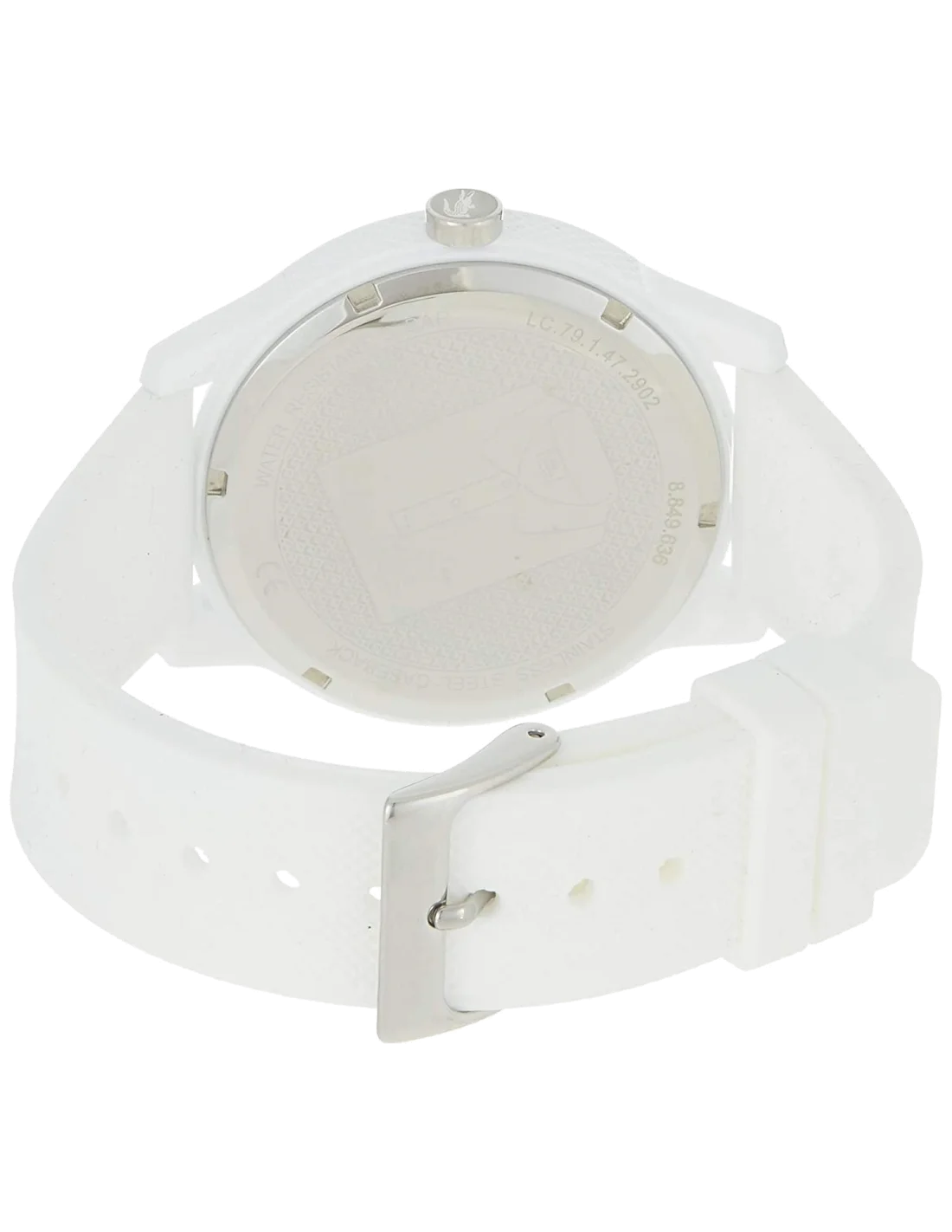 Montre Homme Lacoste Réf. 2011069 - Cadran et Bracelet Silicone Blanc vue 2