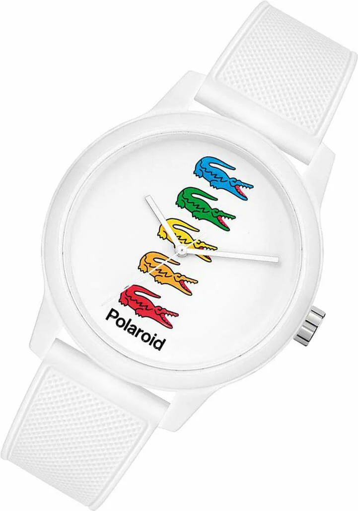 Montre Lacoste Homme 2011130 - Cadran Bicolore, Boîtier et Bracelet Silicone Blanc vue 2