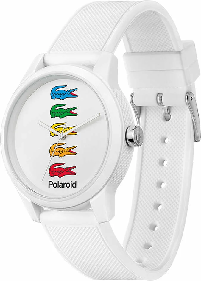 Montre Lacoste Homme 2011130 - Cadran Bicolore, Boîtier et Bracelet Silicone Blanc vue 3