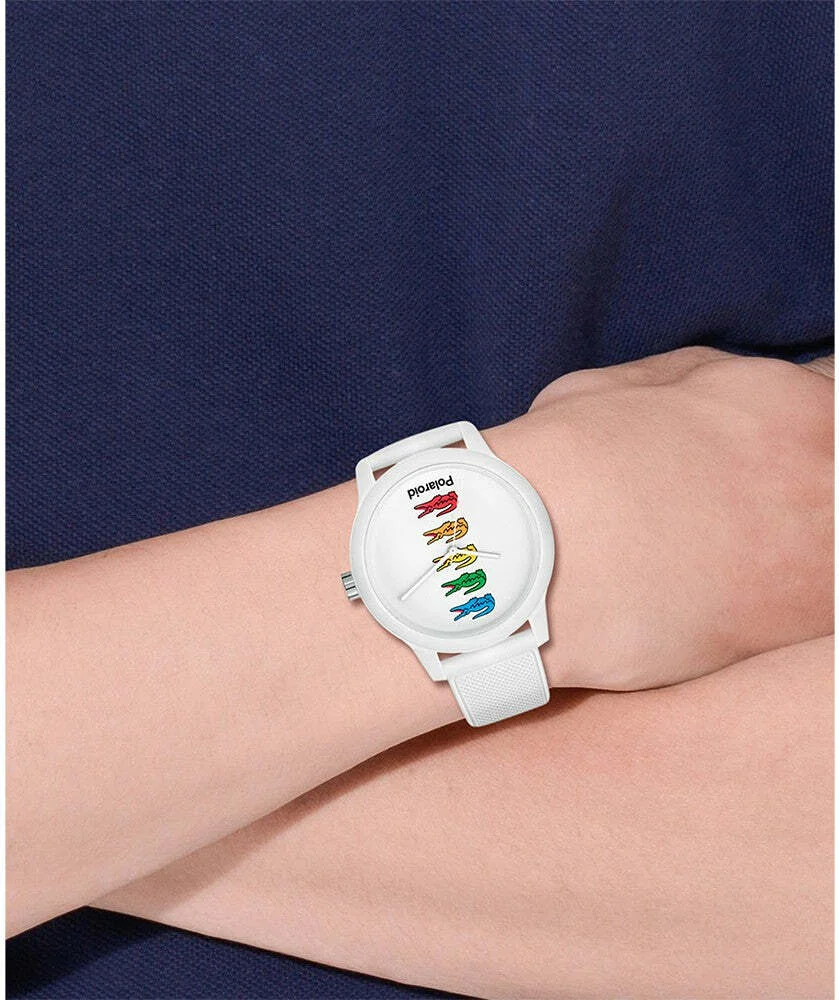 Montre Lacoste Homme 2011130 - Cadran Bicolore, Boîtier et Bracelet Silicone Blanc vue 5
