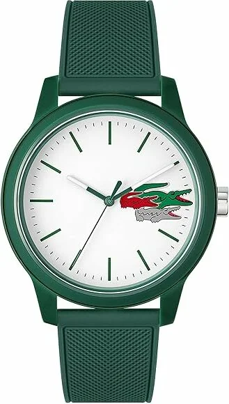 Montre Homme Lacoste 2011135 - Cadran Blanc, Bracelet Silicone Vert