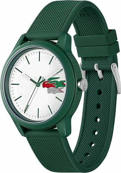 Montre Homme Lacoste 2011135 - Cadran Blanc, Bracelet Silicone Vert vue 2