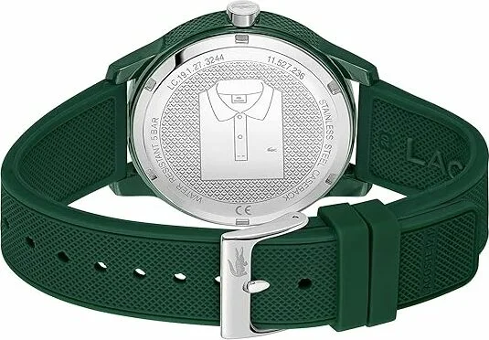 Montre Homme Lacoste 2011135 - Cadran Blanc, Bracelet Silicone Vert vue 3