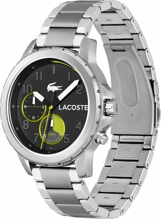 Montre Lacoste Homme 2011207 Endurance - Boîtier Acier Argenté, Cadran Noir vue 2
