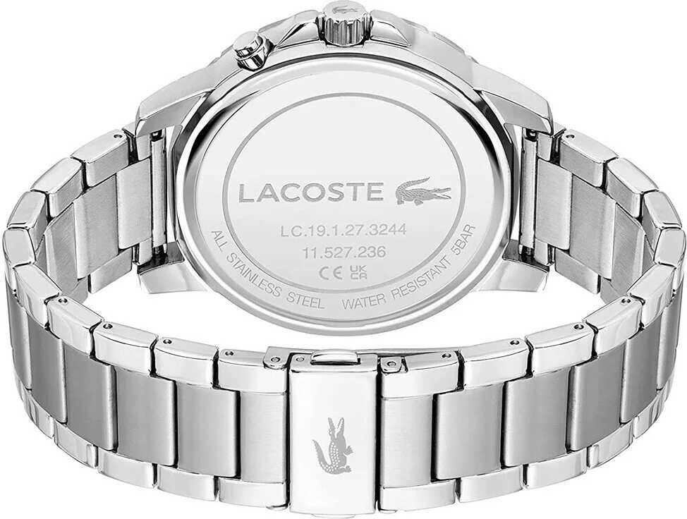 Montre Homme Lacoste 2011208 Acier Argenté Cadran Bleu Multifonctions Chronographe vue 3