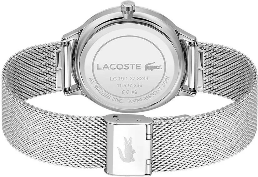 Montre Lacoste Homme Réf. 2011228 - Acier Argenté, Cadran Bleu Multifonctions vue 3