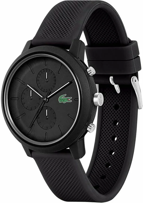 Montre Homme Lacoste Réf. 2011243 Chronographe Quartz Cadran Noir Bracelet Silicone vue 2