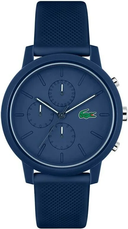 Montre Homme Lacoste 2011244 Chronographe Quartz, Boîtier et Bracelet Bleu Silicone