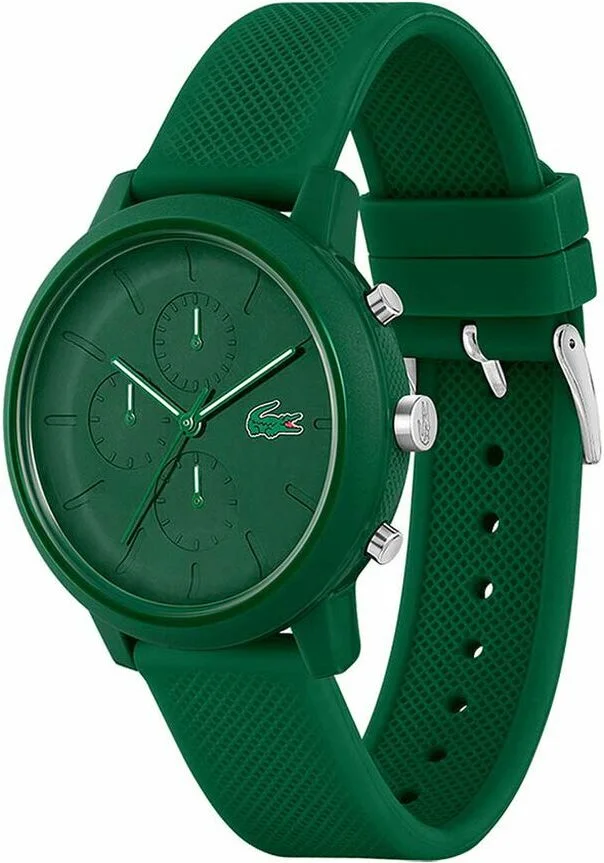 Montre Homme Lacoste Réf. 2011245 - Boîtier Résine Vert, Bracelet Silicone Vert, Chronographe vue 2